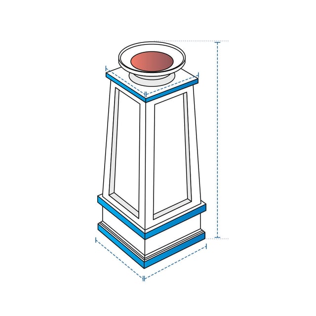 Pedestal Fire Column Custom Covers