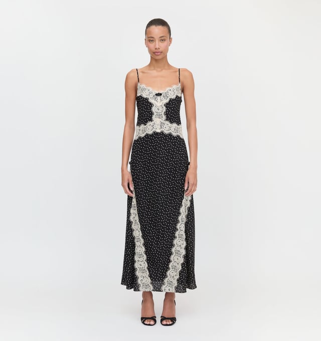 The Francesca Dress - Black Polka Dot