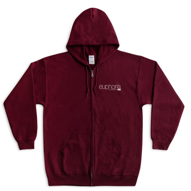 Euphoria Rue Maroon Zip Hoodie