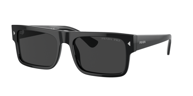 PRADA PR A10S Black - Men Luxury Sunglasses, Polar Black Lens