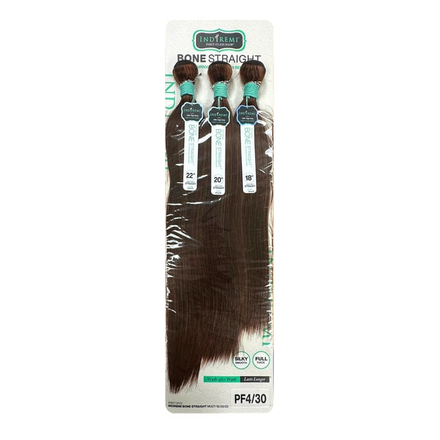 Bobbi Boss Unprocessed Virgin Remy Human Hair Weave Indiremi 3 Bundles Bone Straight
