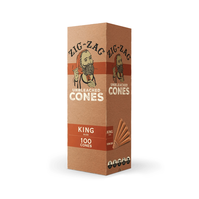 Mini Bulk Unbleached Cones King Size - 100 Count