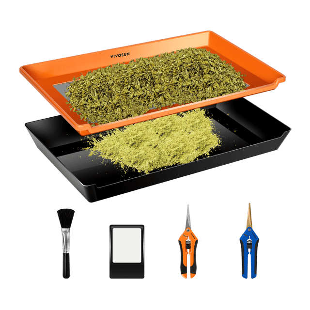 Herb Trimming Tray for Harvest, Orange
