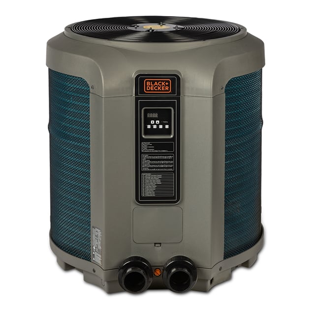 Energy-Saving BLACK + DECKER Pool Heat Pump 80,000 BTU to Heat 15,000 Gallons