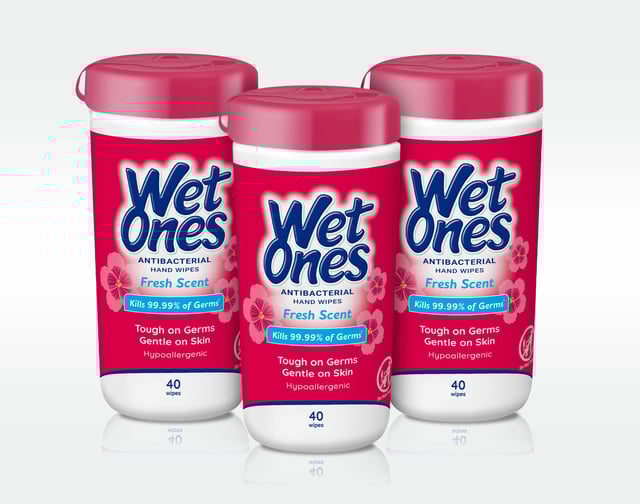 Wet Ones® Antibacterial Hand Wipes Canister - Fresh Scent Pack