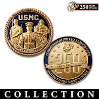 USMC 250th Anniversary Tribute Challenge Coin Collection