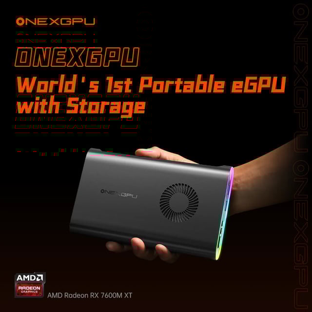 ONEXGPU - World's 1st Portable eGPU with Storage
