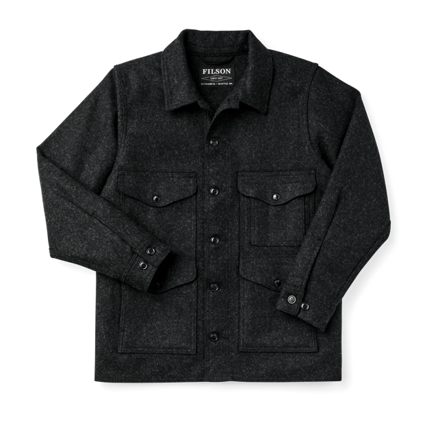 Mackinaw Wool Cruiser Jacket - Charcoal