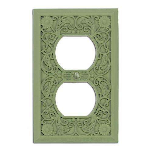 Granny Smith Filigree Shabby Chic 1 Duplex Outlet