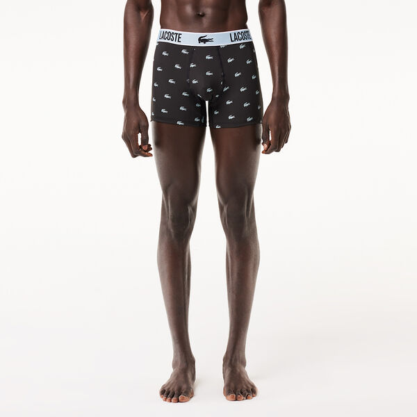 Men's Lacoste Recycled Polyester Jersey Trunk Three-Pack | Lacoste