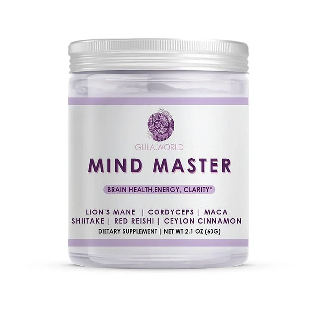 Mega Clearance Gula World Mind Master Mushroom Powder for Brain Health, Energy, & Clarity Dietary Supplement (2.1oz)