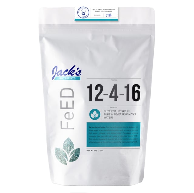 Jack's® Nutrients 12-4-16 RO Pure Water