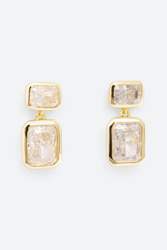 Emerald Baguette Drop Earring