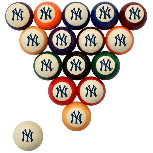 New York Yankees Imperial Cream Retro Billiard Ball Set