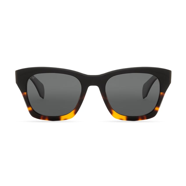 DEAN - BLACK TORTOISE + GREY POLARIZED SUNGLASSES