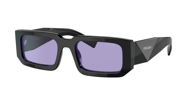 PRADA PR 06YS Black/Blue - Men Luxury Sunglasses, Violet Lens