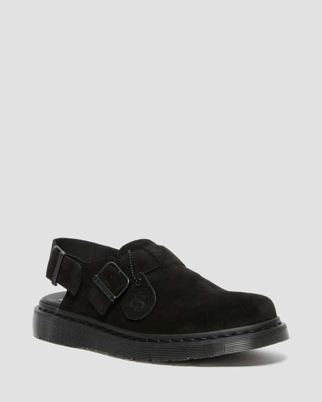 DR MARTENS Jorge Made in England Suede Slingback Mules
