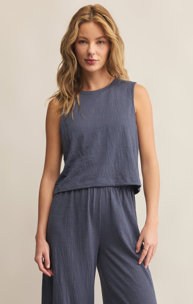 Sloane Textured Slub Top