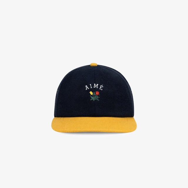 Wool Colorblock Crest Hat