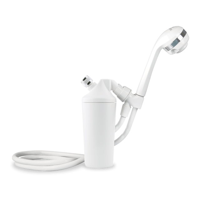 Shower Filter with Handheld Wand - White