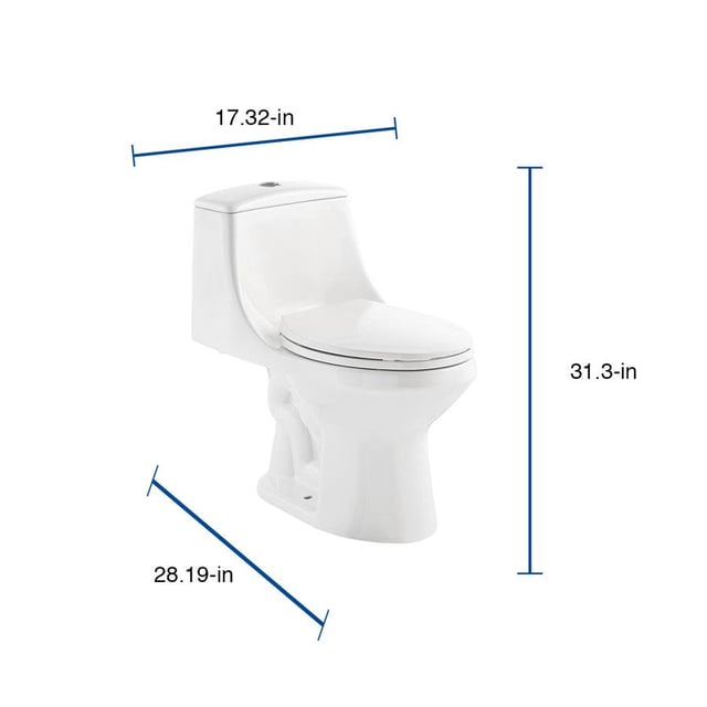 Jacuzzi Primo White WaterSense Dual Flush Elongated Chair Height Toilet 12-in Rough-In Size (ADA Compliant)