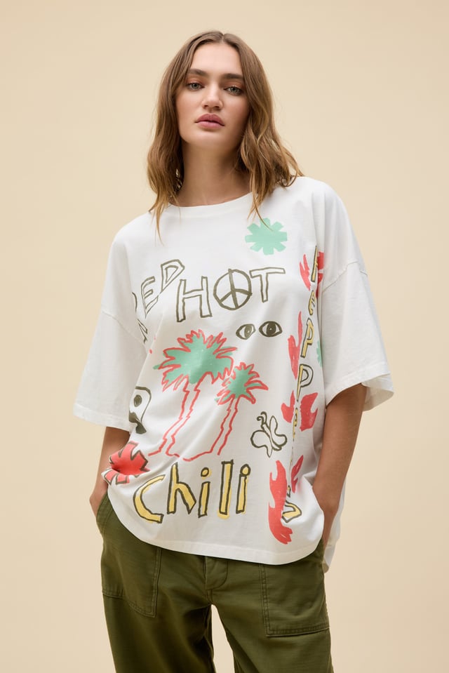 Red Hot Chili Peppers Doodles OS Tee
