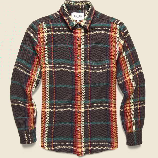 Trailhead Acid Plaid Shirt - Brown Multi