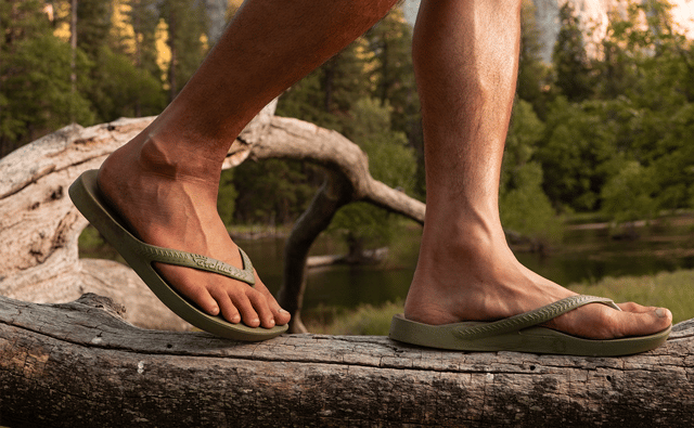 Arch Support Flip Flops - Classic - Olive