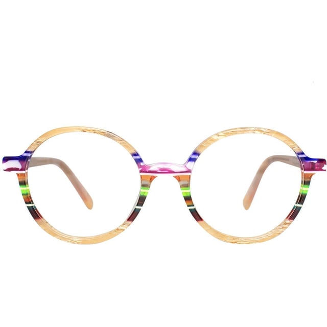 HENRI | Round Colorful Glasses