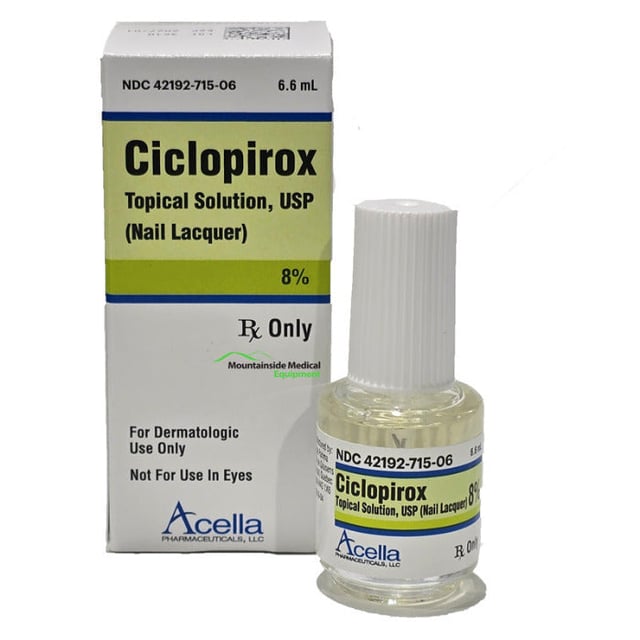 CiclopIrox Topical Solution 8% Nail Lacquer 6.6mL Bottle