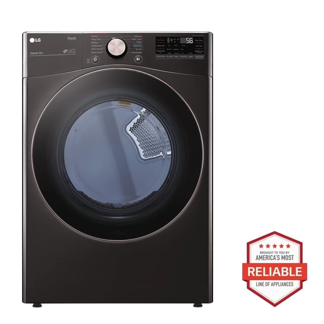 7.4 cu. ft. Ultra Large Capacity Smart wi-fi Enabled Front Load Gas Dryer with TurboSteam™ and Built-In Intelligence