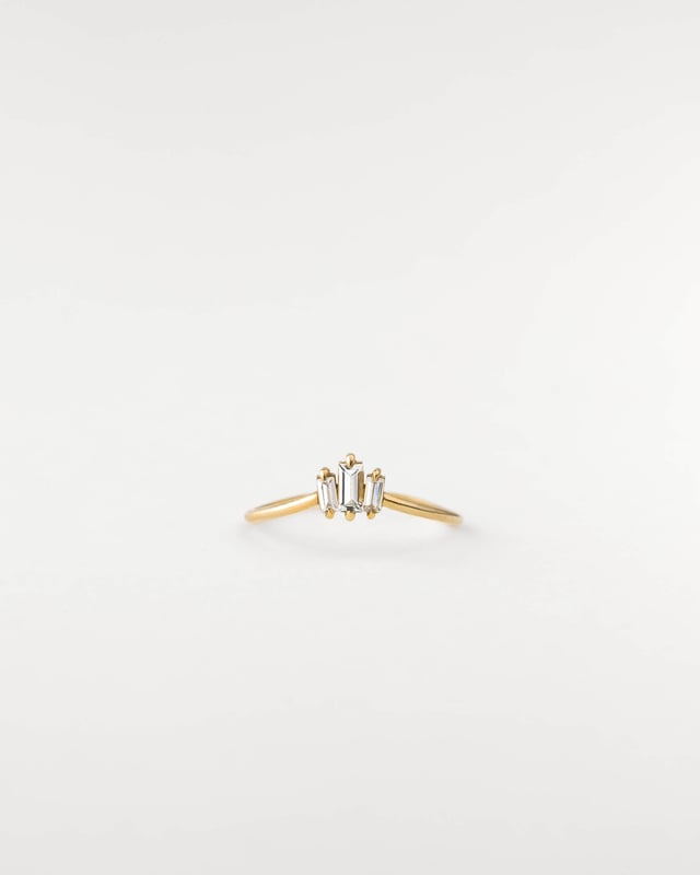 Prisma White Sapphire Ring