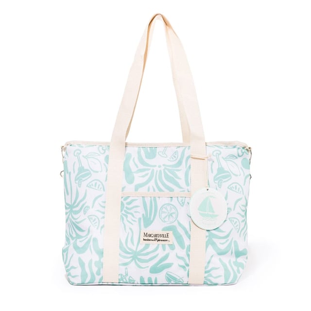 The Volcano Cooler Tote Bag - Last Mango Green Tiki
