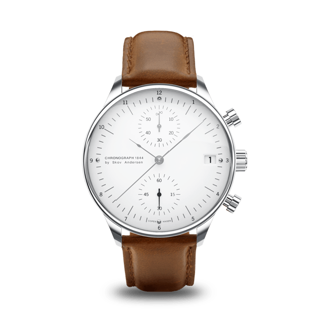 1844 Chronograph, Steel / White