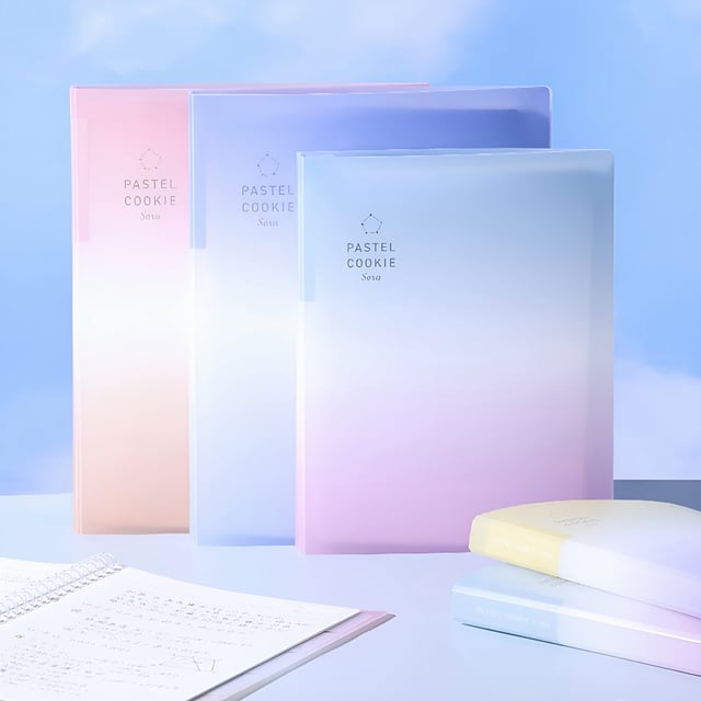 Kokuyo Pastel Cookie Binder - New Ombre Edition