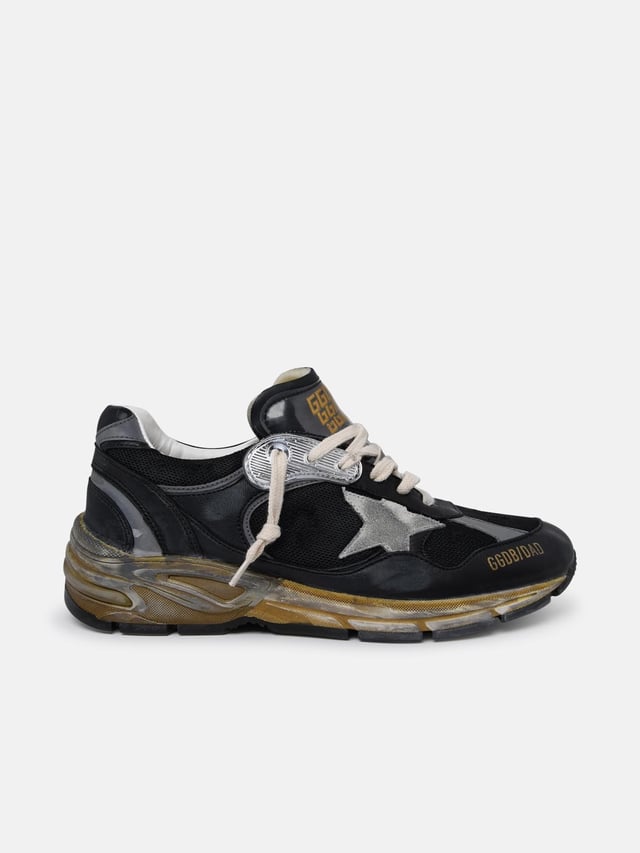 Dad Star sneakers in nappa leather and black fabric