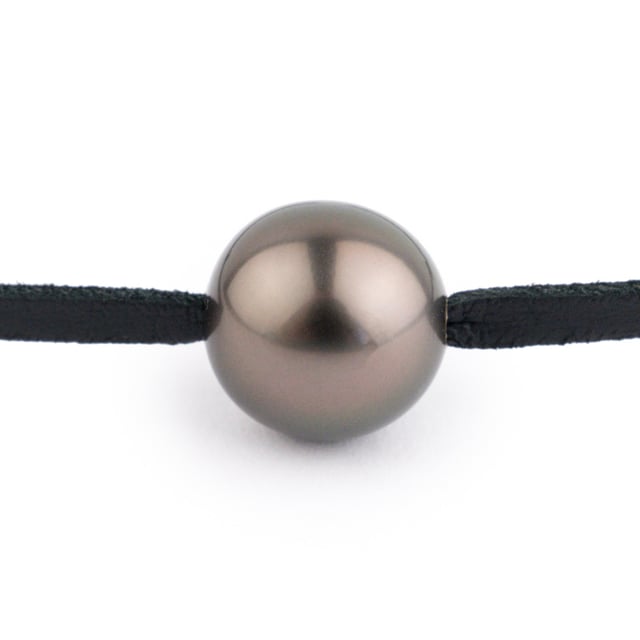Aubergine Green 11.8mm Super Mana Necklace