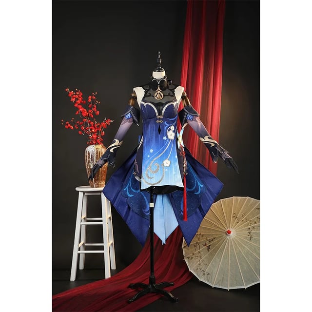 Genshin Impact Ganyu Cosplay Costume Twilight Blossom N08823 AA