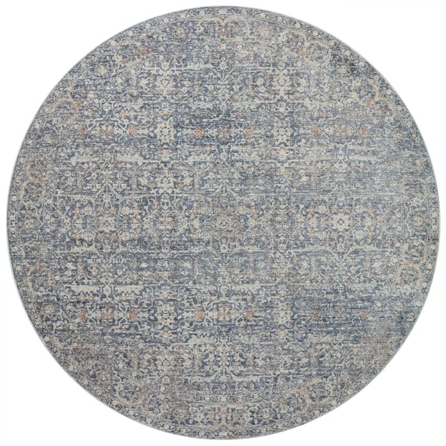 Angela Rose x Loloi-Blake-BLA-03-Denim, Taupe