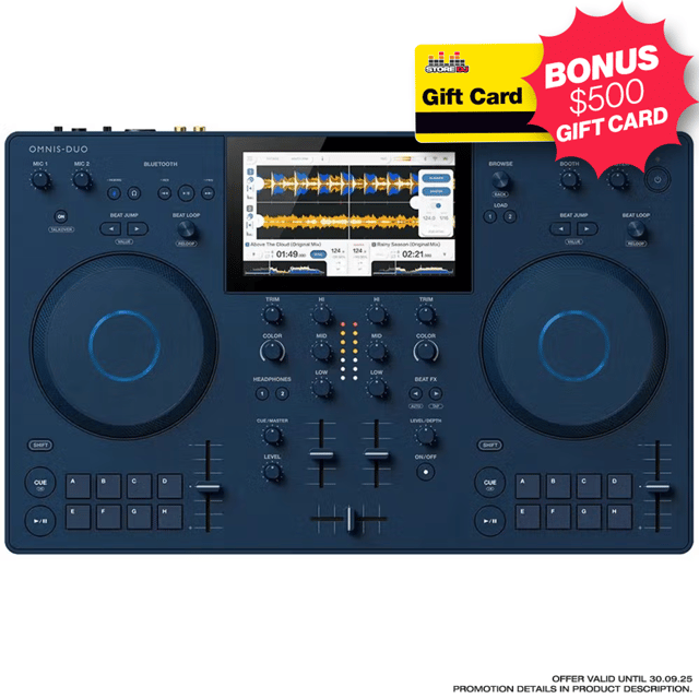 AlphaTheta OMNIS-DUO Portable All-in-One DJ System w/ Bluetooth Audio Input