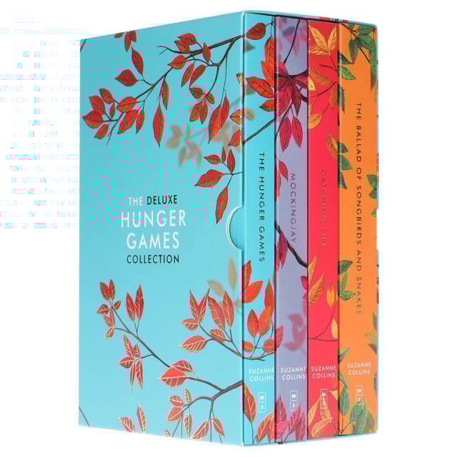 The Deluxe Hunger Games by Suzanne Collins 4 Books Collection Box Set Includes Hunger Games, Catching Fire, Mockingjay & Ballad of Songbirds and Snakes - Ages 13+ - Paperback
