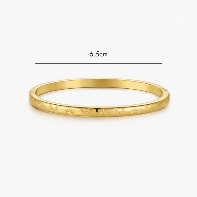 Sunlight Stacker Cuff Bangle Bracelet