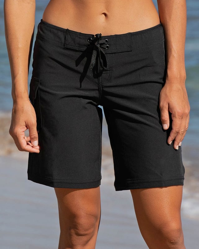 Black 9" Classic Boardshort