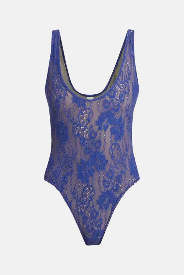 Lace Scoop Bodysuit Lapis