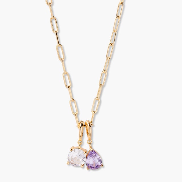 Melrose Two Birthstone Necklace