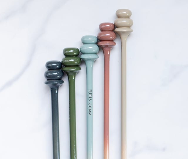 Limited Edition Tunisian Crochet Hook in Maple Ombre