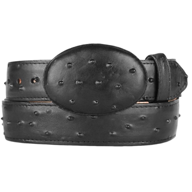 Imitation Ostrich Cowboy Belt