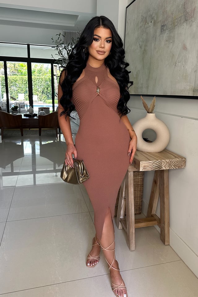 CARAMEL CHARM DRESS