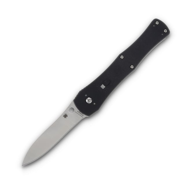 Spyderco Janisong Folding Knife 3.28 Inch Plain Satin Spear Point SPC191GP
