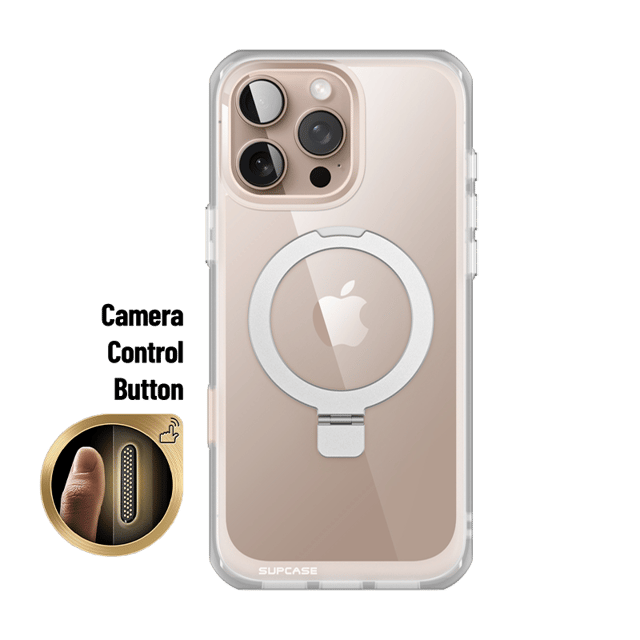 iPhone 16 Pro Max 6.9 inch Unicorn Beetle MAG Stand Slim Clear MagSafe Camera Control Button Case-Clear